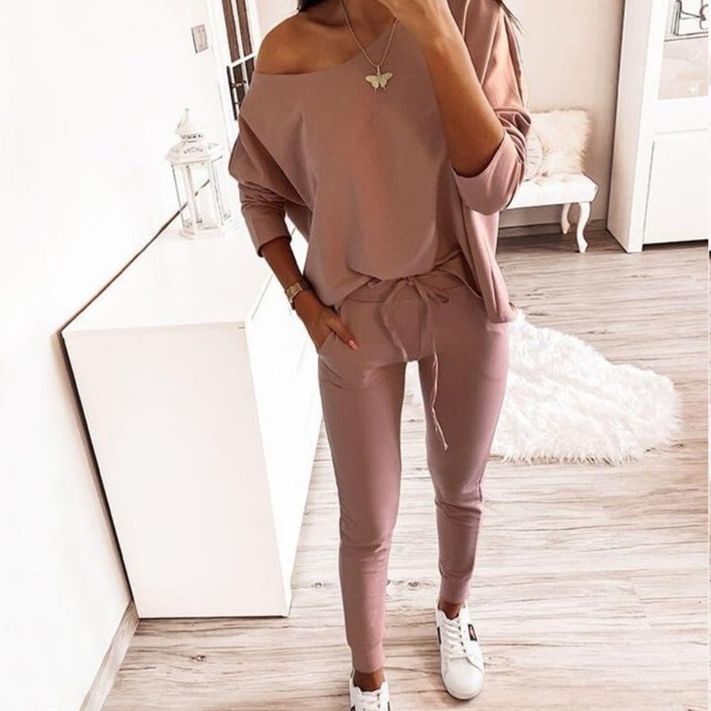 One Shoulder Top & Pant Set